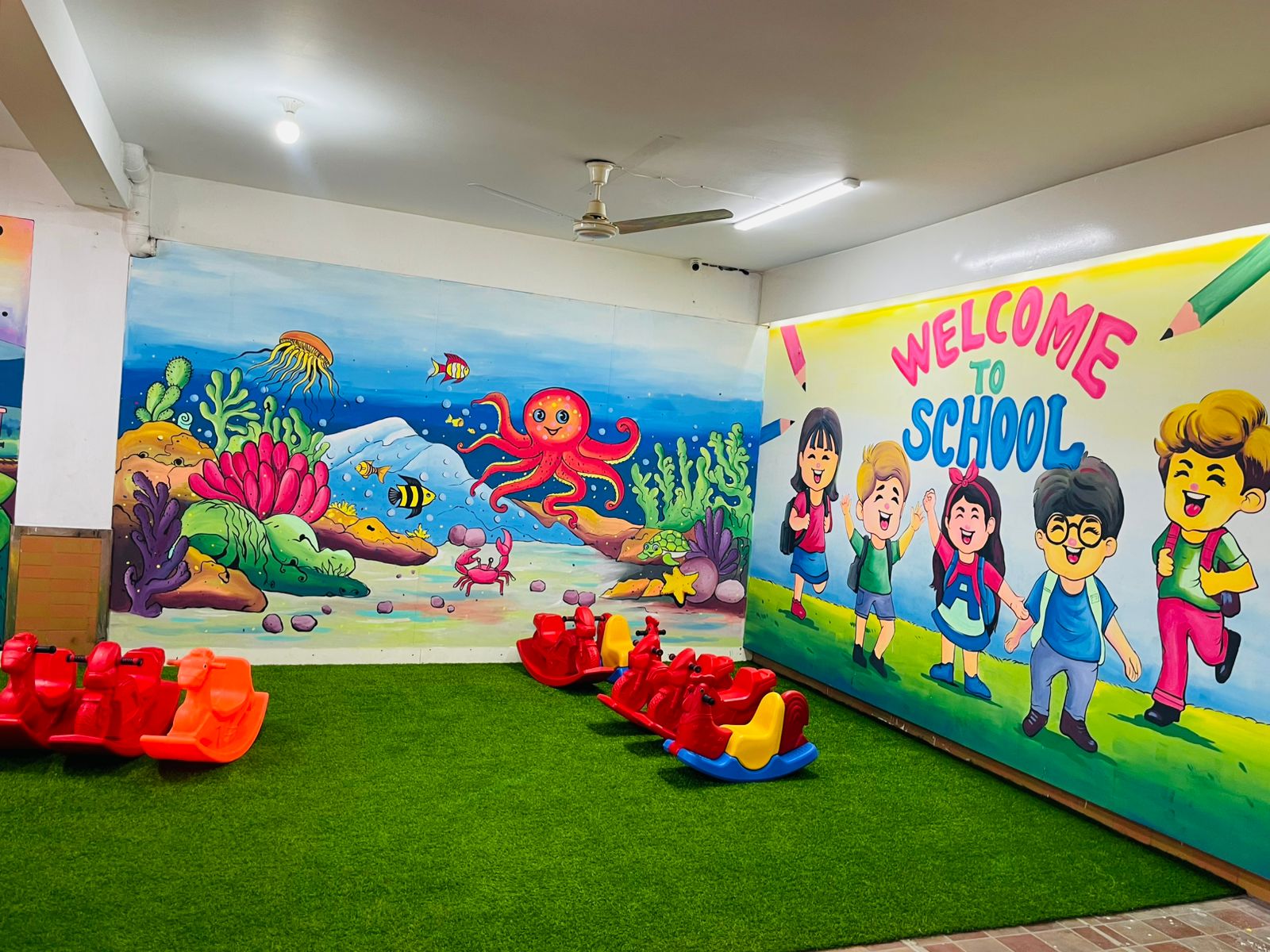 Spacious decorated activity room at ABC International School Uttara section